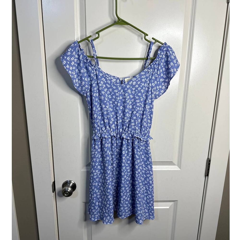Jessica Simpson Light Blue Floral Print Dress Size XS